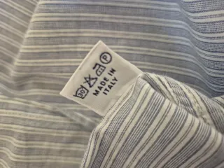 Camicia Roy Rogers a righe azzurre taglia L