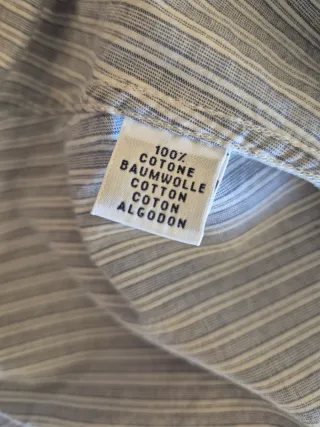 Camicia Roy Rogers a righe azzurre taglia L