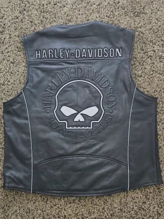 Gilet Pelle Harley-Davidson Teschio XL