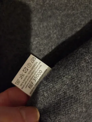 Bufanda b.Hombre Rayon 100% Gris Oscuro