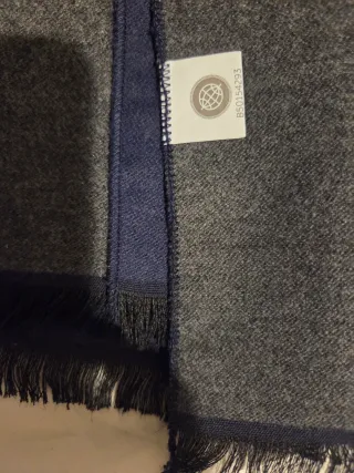 Bufanda b.Hombre Rayon 100% Gris Oscuro