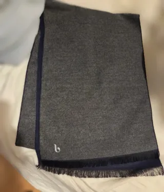 Bufanda b.Hombre Rayon 100% Gris Oscuro