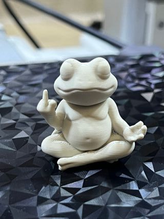 Figura Rana Meditando Paz Interior