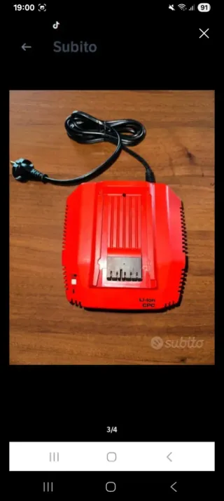 Caricabatteria Hilti Li-Ion CPC C 4/36-350