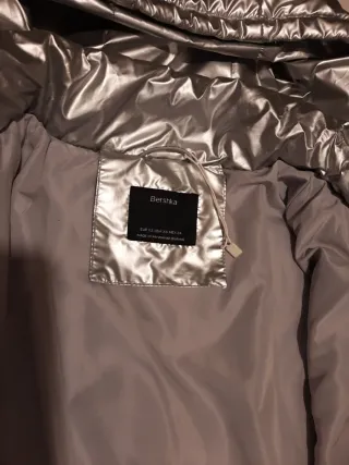 Cazadora plateada Bershka talla S