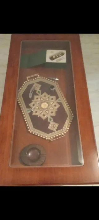 Mesa de centro madera y cristal