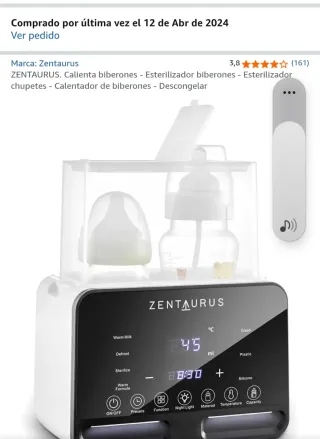 Calienta biberones y esterilizador Zentaurus