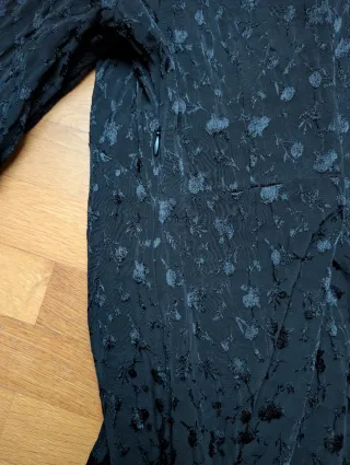 Vestido Zara Negro Estampado