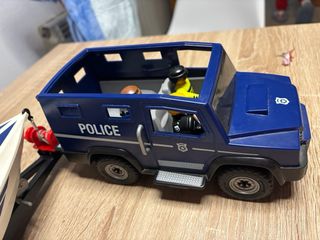 Playmobil 2 coches y lancha