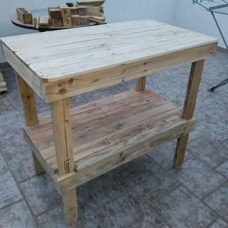 Bancada de madera para carpintería/bricolaje.