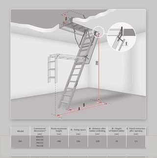 Escalera ático madera OTISTEP plegable