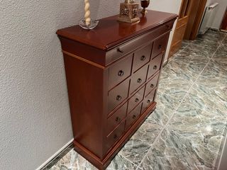 Mueble zapatero madera estilo clásico