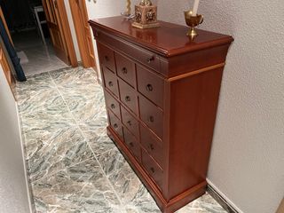 Mueble zapatero madera estilo clásico