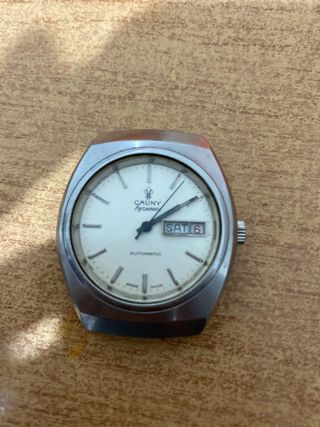 Reloj Cauny Automático Plata y Blanco