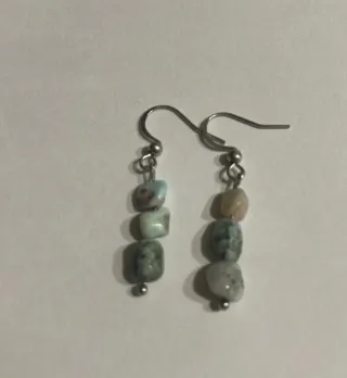 Orecchini pietra larimar