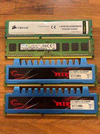 Memoria RAM DDR3 Corsair G.Skill Samsung