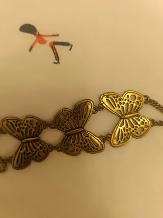 Pulsera Mariposas American Vintage Dorada