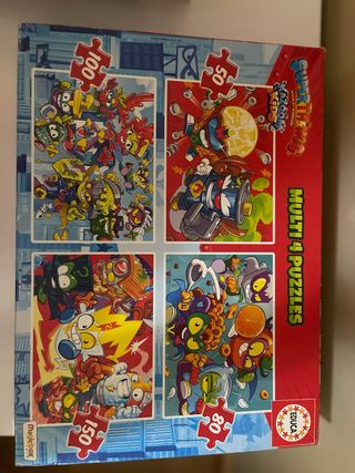 Pack 4 Puzzles Superthings Kazoom Kids
