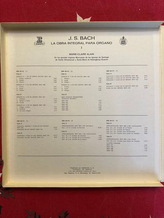 Vinilo J.S. Bach - La Obra Integral Para Organo I
