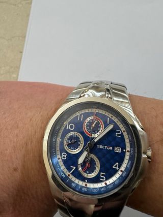 Orologio Sector Crono Acciaio Blu