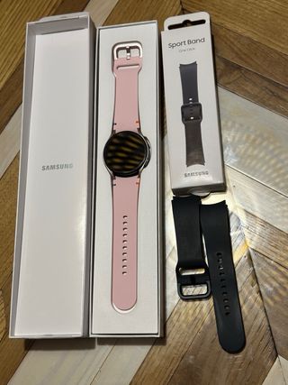 Samsung Galaxy Watch FE Rosa + correa negra