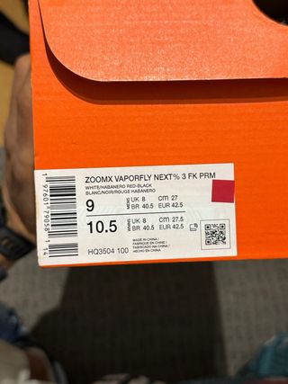 Zapatillas Nike Running ZoomX Rojas y Blancas