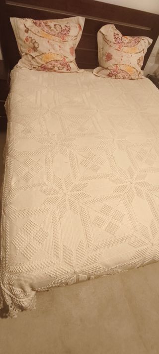 Colcha ganchillo algodón 215x250 cm