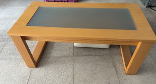 Mesa centro elevable madera