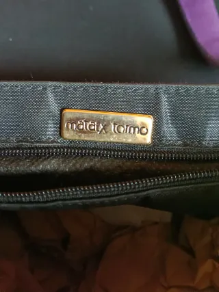 Bolso vintage cuero marrón