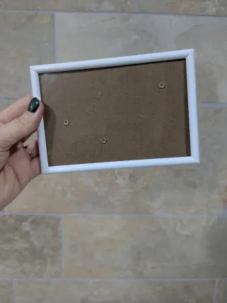 Conjunto 5 Marcos Fotos 10x15  Dorado y blanco