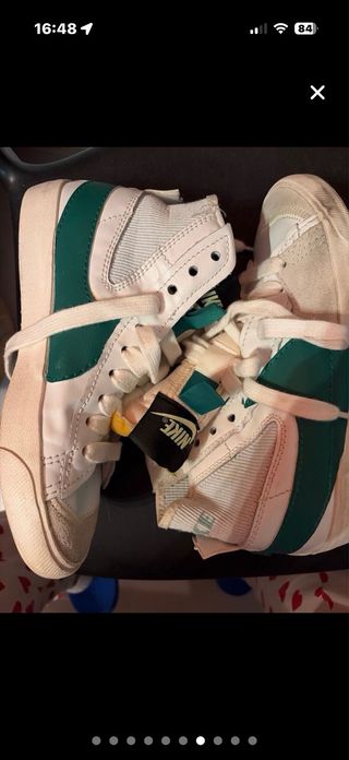 Nike Blazer Blancas y Verdes Talla 42