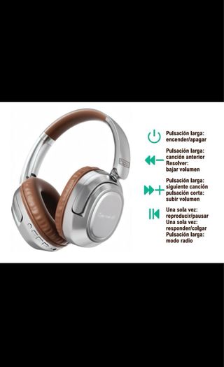 Auriculares Bluetooth Stock Líder Diseño Retro