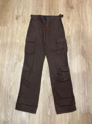 Lote 3 pantalones cargo (marrón, verde, rosa)