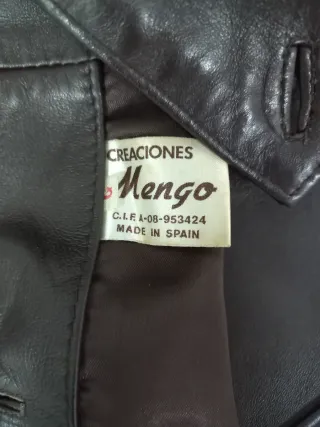 Cazadora de piel marrón