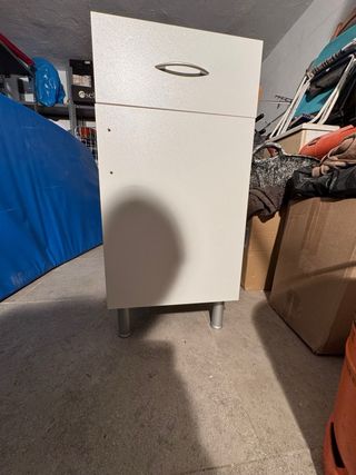 Mueble blanco cocina/oficina