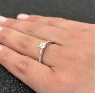 Anillos Oro Blanco/Amarillo Diamantes Natu/Lab