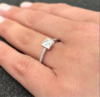 Anillos Oro Blanco/Amarillo Diamantes Natu/Lab