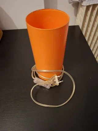 Lampada da comodino/scrivania arancione