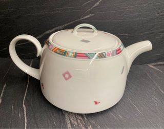 Teiera D'Ancap in porcellana decorata