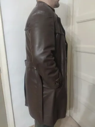 Abrigo de piel vintage con forro desmontable