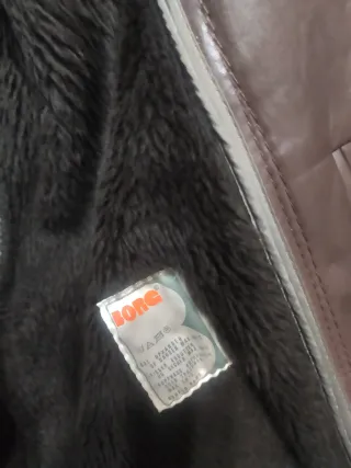 Abrigo de piel vintage con forro desmontable