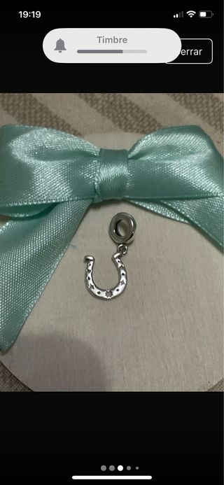 Charm Baño Plata Herradura Multicolor