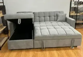 Sofá Cama Gris Matrimonio