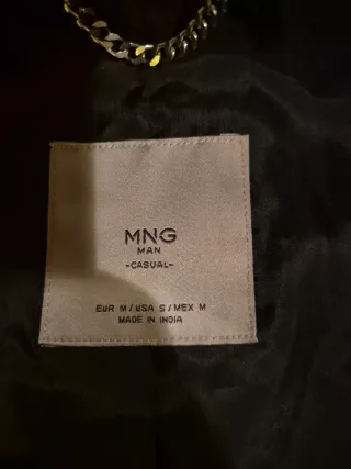 Cazadora Piel Negra Hombre