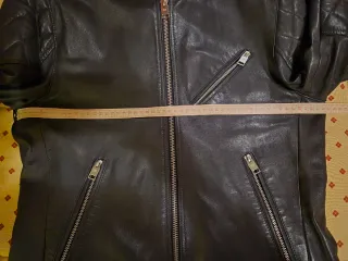 Cazadora Piel Negra Hombre