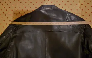 Cazadora Piel Negra Hombre