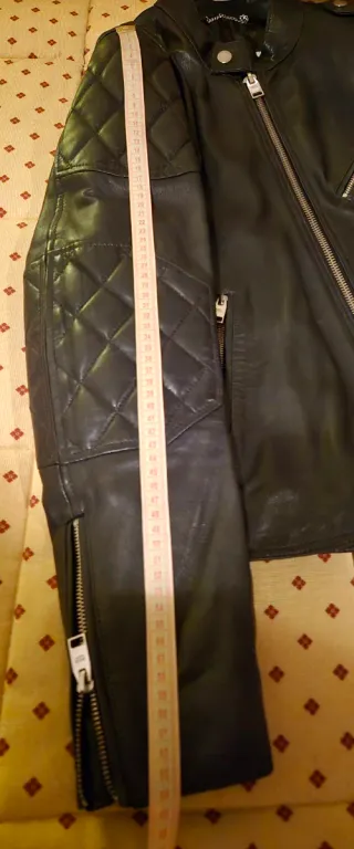 Cazadora Piel Negra Hombre