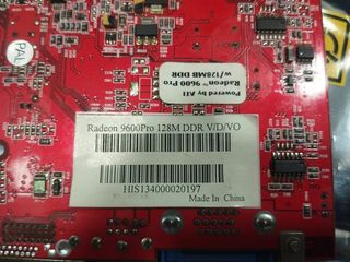 Tarjeta gráfica ATI Radeon 9600 Pro 128MB AGP