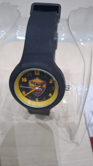 Orologio AS Roma silicone nero e rosso