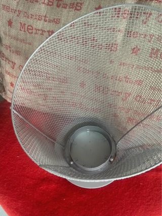 Cesta rejilla metálica plateada